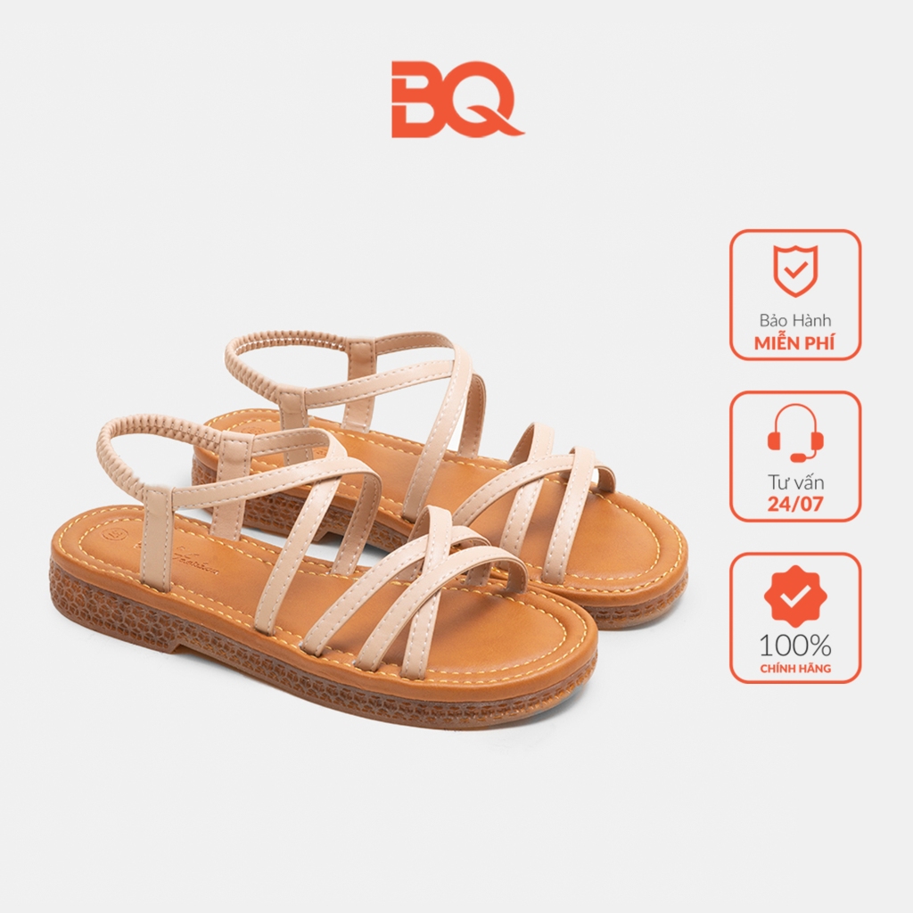 Giày sandal nữ thời trang đế bằng êm chân thoải mái BQ SD 822-45