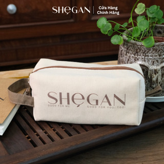 Túi Đựng Mỹ Phẩm Có Quai SHEGAN - Thân Thiện Môi Trường, Tiện Lợi, Dung Tích Lớn, Chứa Được Nhiều Đồ Dùng Cá Nhân