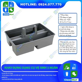 Khay đựng dụng cụ 2 ngăn - clean mart
