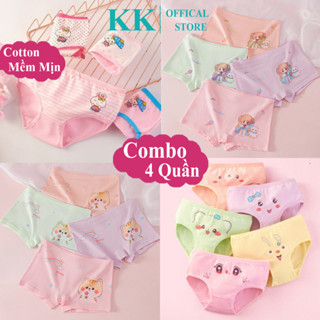 [SET 4 QUẦN] Quần Chíp Trẻ Em Cho Bé Gái Vải Cotton Thoáng Mịn KooKoo, Quần Lót Cho Bé Gái
