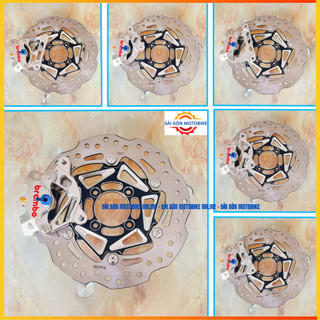Heo 2pis bremb@ + đĩa 4 lỗ + pát cnc >>> đi size đĩa 260mm