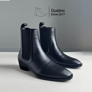 (Bốt 5cm) High Heel Chelsea Boots Classic đế gỗ nâng chiều cao 5cm