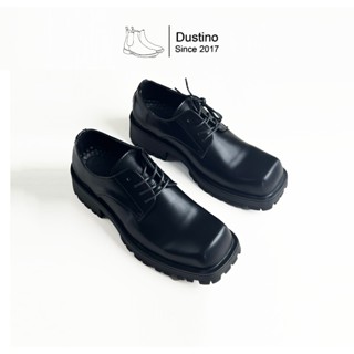 Giày Chunky Derby Mũi Vuông, Chunky Derby Đế 5cm