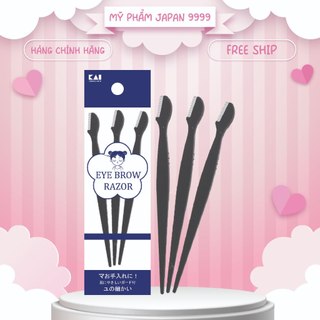Dao cạo lông mày cán dài kai groom 38531-hc1161