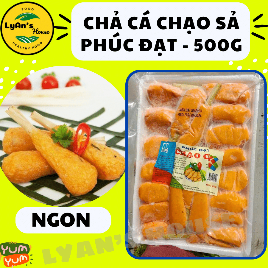 Chạo sả Chạo cá (Loại Ngon) Phúc Đạt 500g Hỏa tốc HCM
