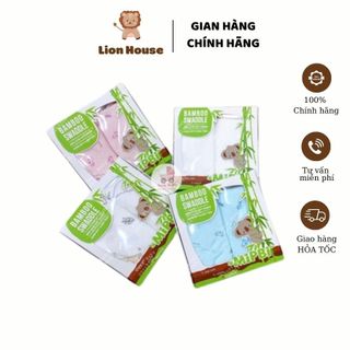 Khăn tắm sợi tre mipbi set đôi kích thước 75x75cm