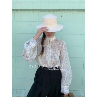 Áo sơ mi hoa cổ bèo CZ 13251