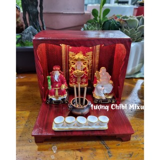 (Nhiều size) Bàn Thờ Thần Tài Thổ Địa mini - khách đọc kỹ kích thước trong phần mô tả