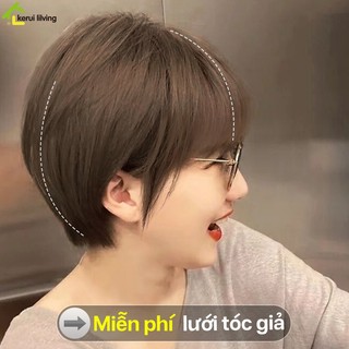 Tóc giả ngắn suông mượt BUNA, tóc giả trẻ trung lịch lãm, tóc giả dễ thay thế,tóc giả siêu chắc chắn
