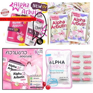 Date mới 💐(Combo 10 gói )Kích trắng Alpha Arbutin 3 PLUS (NEW)chính hãng có tem check code