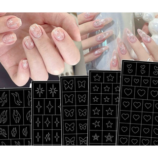 Sticker dán mờ làm móng hiệu ứng Ombre
