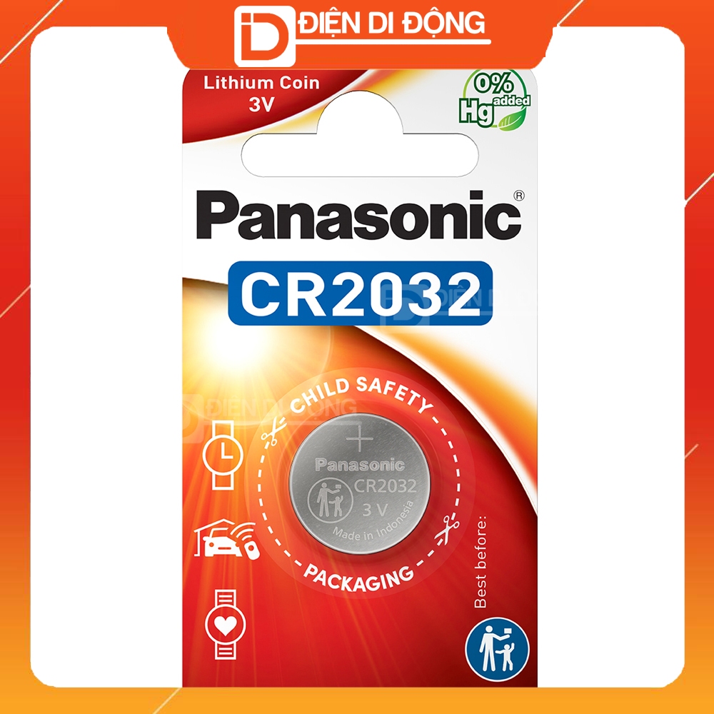Pin chìa khoá ô tô CR2032 Panasonic Lithium 3V  Pin chìa khoá smartkey Hàng Indo