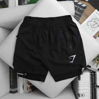 Quần Đùi Gym Nam 2 Lớp Thiết Kế Độc Đáo