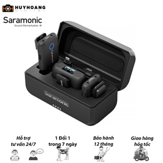 Microphone saramonic sr-blink500 b2+ | sử dụng cổng type c, lightning, 3.5mm trs & trrs