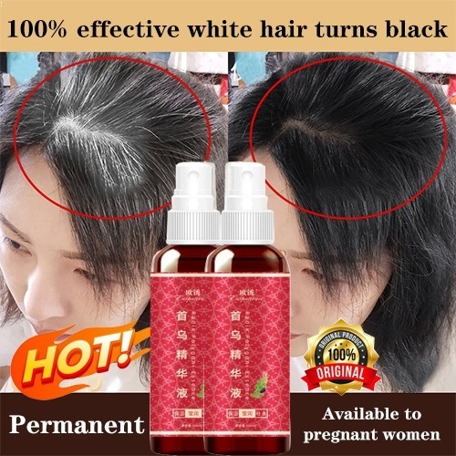 【special offer】Polygonum Multiflorum serum Hair Turn to Black Hair Hair Root Blackening Issuance Den