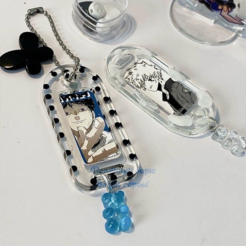 [Thay ảnh theo yêu cầu]MÓC KHOÁ NAMETAG RESIN HANDMADE có thể thay ảnh theo yêu cầu