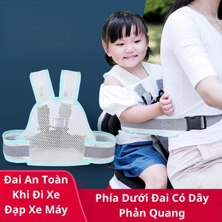 Đai Cho Bé Đi Xe Máy Lưới Thoáng Khi, Chắc Chắn, An Toàn (BL Lưới)