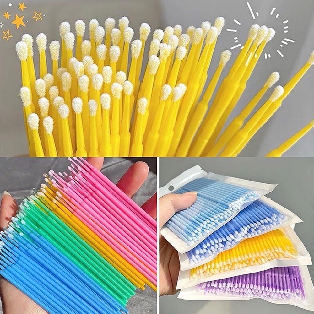 Tăm Bông Nhựa, Dùng Cho Trang Điểm, Chăm Sóc Sắc Đẹp, Tăm Bông Nhấn Mi. Gói 100 Cây Siêu Tiết Kiệm