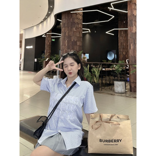 Áo sơ mi nam bbr kẻ xanh siêu cấp - sơ mi nam bbr hoạ tiết thêu chữ ngực cao cấp hot 2024 - áo sơ mi vải không nhăn hot