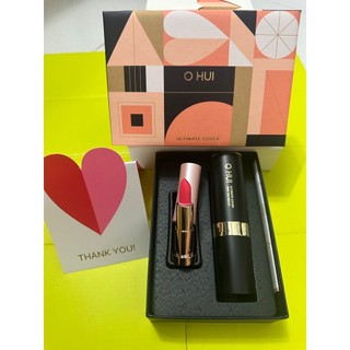 Set kem nền trang điểm siêu đẹp dạng thỏi Ohui tặng son hồng mini