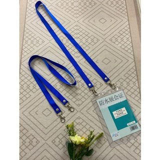 Combo 5 Dây đeo thẻ lụa 2 móc sắt bản rộng 1.5cm (Dây đeo thẻ lụa 2 đầu móc)
