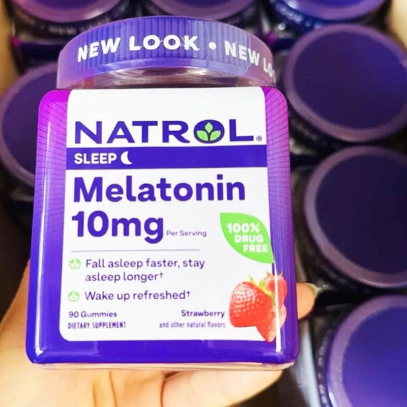 Kẹo dẻo giúp ngủ ngon Natrol Gummies Melatonin 10mg