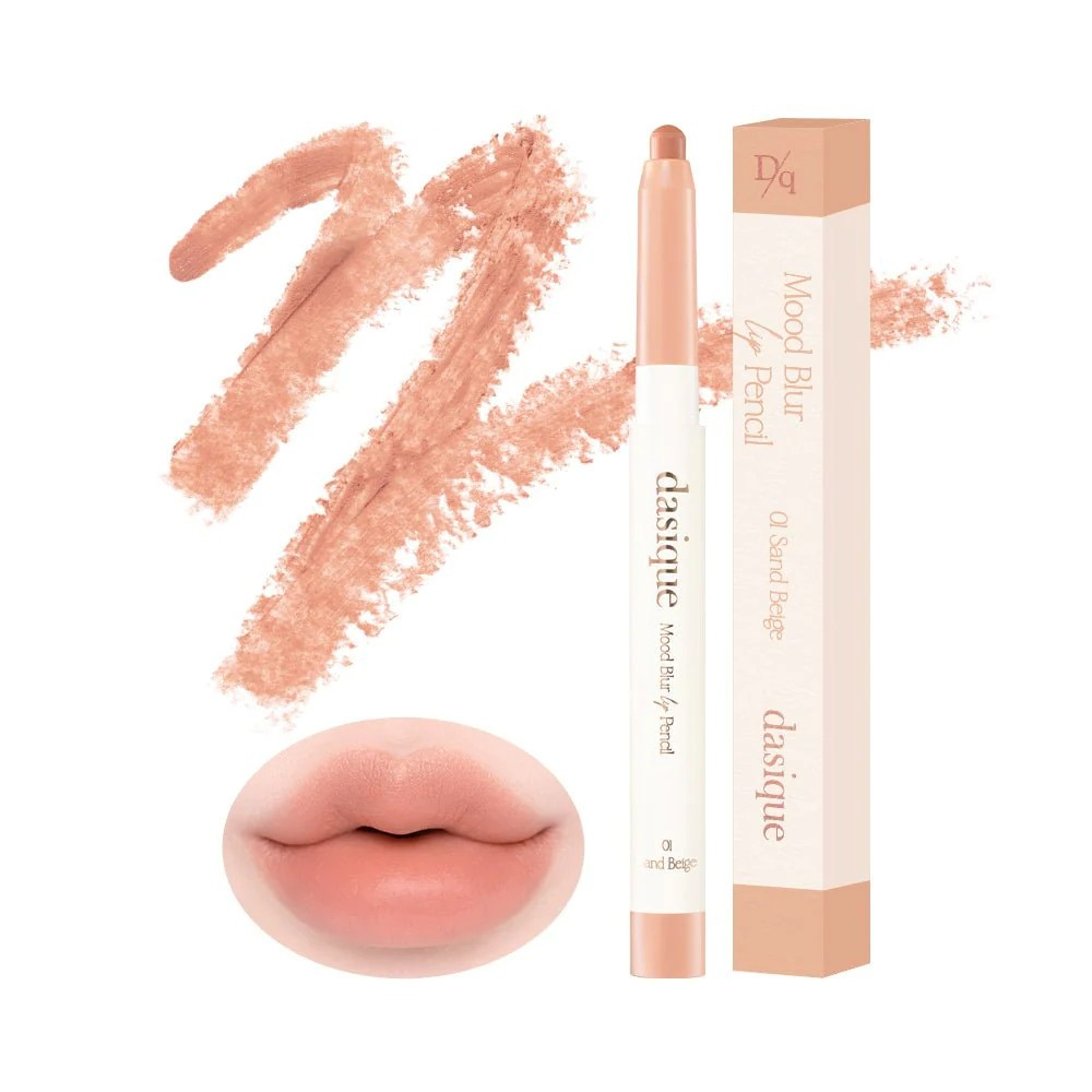 Chì Kẻ Viền Môi Dasique Mood Blur Lip Pencil 0.9g Mịn Lì Lên Màu Đẹp Thuần Chay Vegan