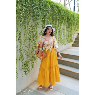 Chân Váy Tầng Linen Cói Design