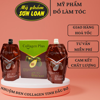  Nhuộm tóc đen Collagen tinh chất Bơ 
