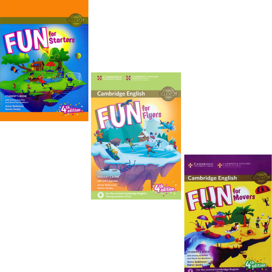 Bộ fun for starters, movers, flyers (tặng kèm file nghe)