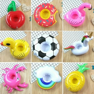 Phao đựng ly cốc, phao để ly cốc bơm hơi đựng đồ ăn đi biển, du lịch, hồ bơi