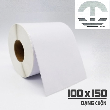 Giấy in nhiệt label 100x150 - Giấy in tem A6 Cuộn 350 tem