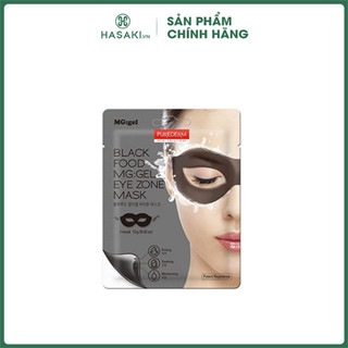 Mặt Nạ Dưỡng Ẩm Vùng Mắt PUREDERM Black Food Mg:Gel 12g Hasaki Sản Phẩm Chính Hãng