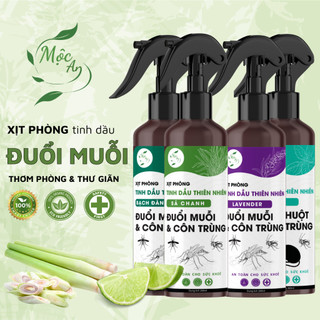 Xịt phòng tinh dầu sả chanh bạc hà quế bạch đàn chanh mộc an xịt thơm phòng thư giãn đuổi muỗi đuổi côn trùng