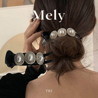  MELY - KẸP TÓC NGỌC TRAI NHÂN TẠO ĐÍNH ĐÁ THỜI TRANG 086 