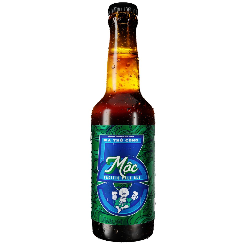 Bia Mộc/Bia Ngũ Hành/Bia thủ công/Bia chai 330ml, độ cồn 5.2%/Craft beer/Pacific Pale Ale
