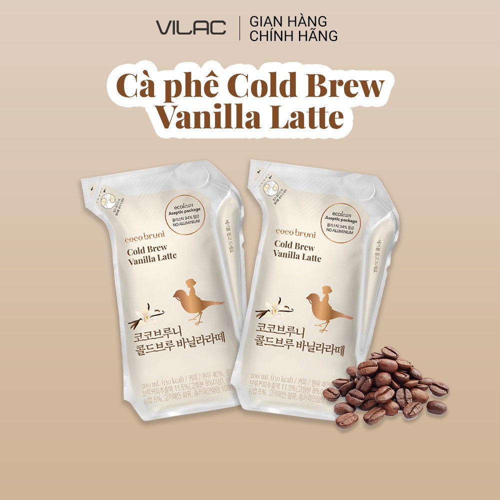 [DATE 25/10/2024] MUA 1 TẶNG 1 Cà phê Cold Brew Vanilla Latte 200ml