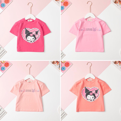 Áo phông LITIBABY vải cotton in chữ My Melody cho bé gái 11kg - 24kg