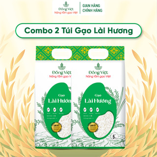 Combo Gạo Lài Hương - 2 Túi 5KG Đồng Việt