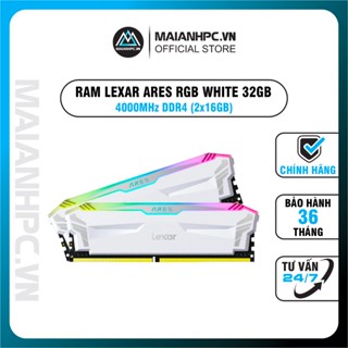 Ram PC Lexar ARES RGB White 32GB 4000MHz DDR4 (2x16GB) LD4EU016G-R4000GDWA