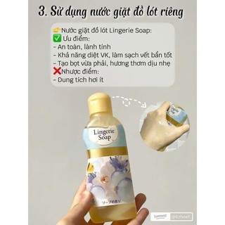 Nước giặt đồ lót Lingerie Nhật 120ml