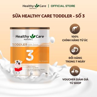 Sữa Bột Healthy Care Số 3 - Toddler 900g Úc Dành Cho Trẻ Từ 1-3 Tuổi Phát Triển Não Bộ, Giúp Trẻ Thông Minh