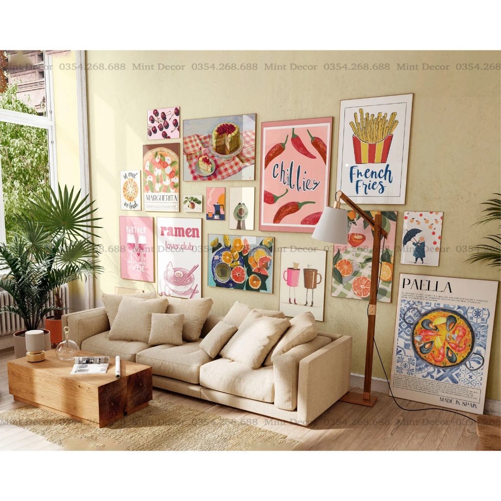 Tranh Treo Tường Trang Trí Bếp - Tranh Decor Nhà Hàng Quán Ăn | Tranh Mint
