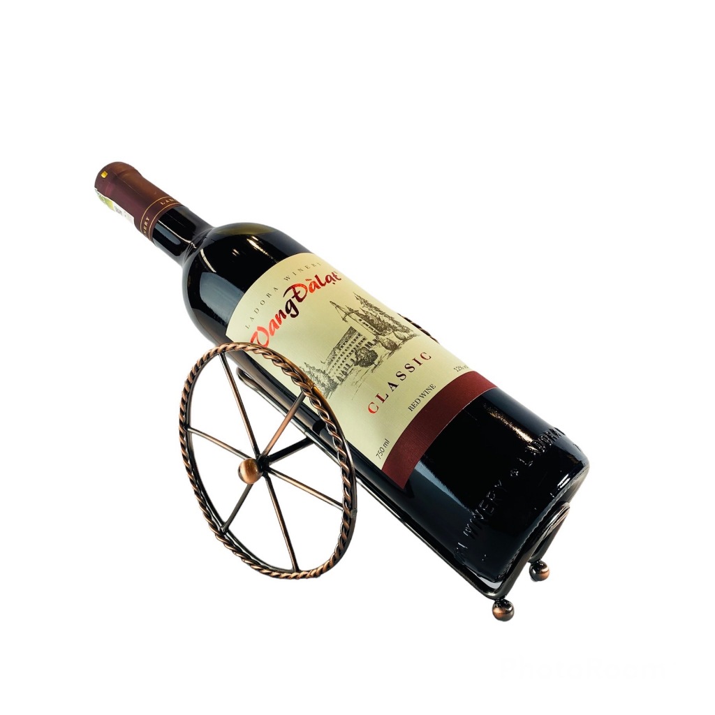 Rượu Vang Đà Lạt Classic Red Wine chai 375ml 12%vol  giống nho Cardinal và dâu Đà Lạt