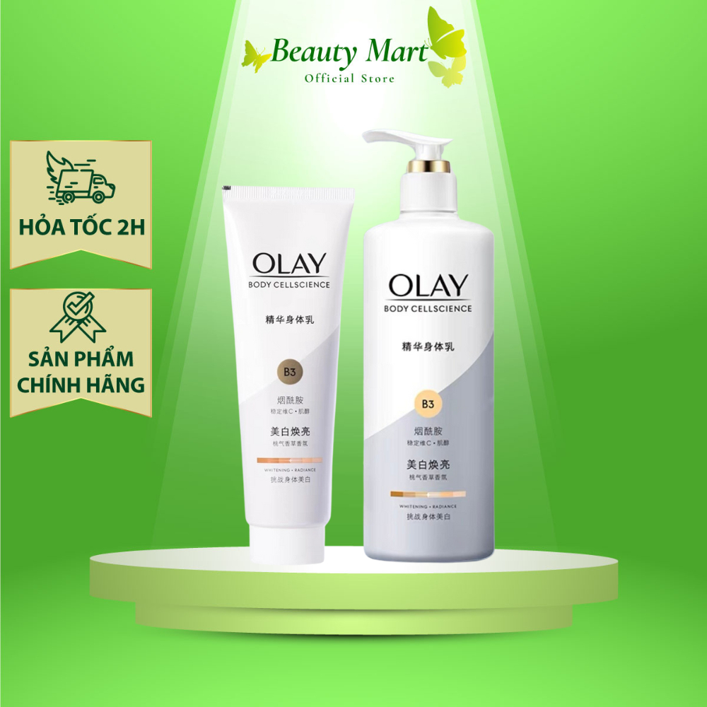 Sữa Dưỡng Thể Trắng Da OLAY Vitamin B3+ Retinol/Vitamin C Olay Bright Ultra Whitening - Kem dưỡng th