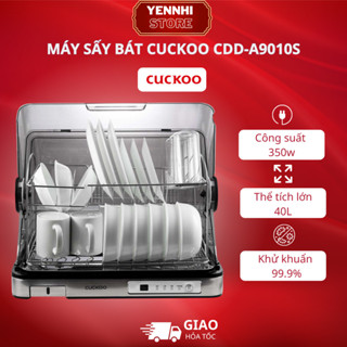 Máy Sấy Bát Đĩa CUCKOO CDD-A9010S Công Suất 350W, Dung Tích 40L, Nắp Đóng Mở 90 Độ Dễ Sử Dụng,Sấy Nhanh Trong 10 Phút