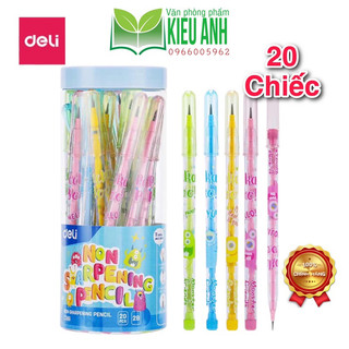 Hộp 20 bút chì khúc 2b deli monster c086