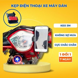 Giá đỡ điện thoại đi xe máy dán lên đồng hồ điện thoại gắn tay lái băng keo 3M Huy Khánh Store