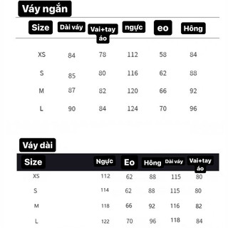 Váy hè Basic Hàn Quốc tôn eo 2 dáng dài ngắn