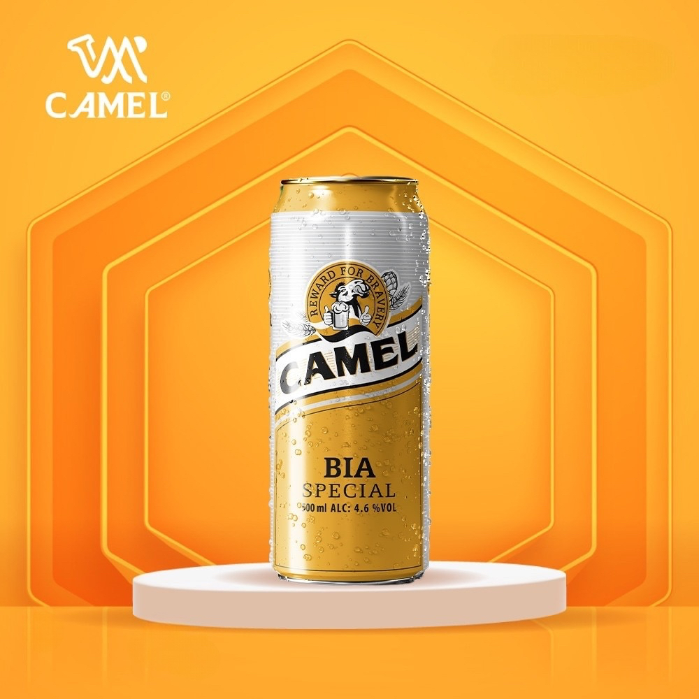 (Lon Khổng Lồ) Thùng 24 Lon Bia Camel Special (4.6% - 500ml/lon) Chính Hãng